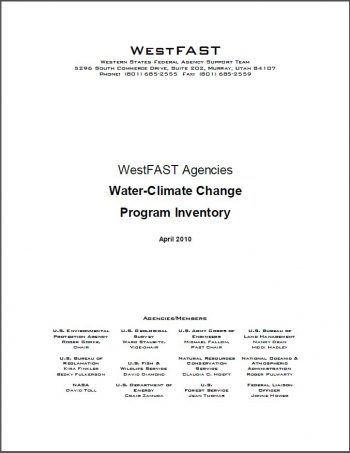 Water-Climate Change Program Inventory